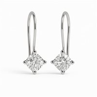 Orecchini donna in oro bianco 18 kt con zirconi – 3.00 g – Idee Preziose dal 1987 - IP.OK18B/149